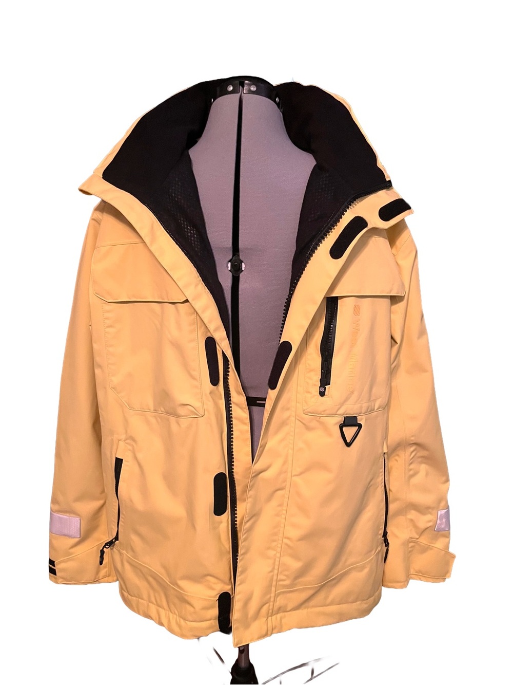 West marineMen's Yellow Waterproof Hooded Jacket